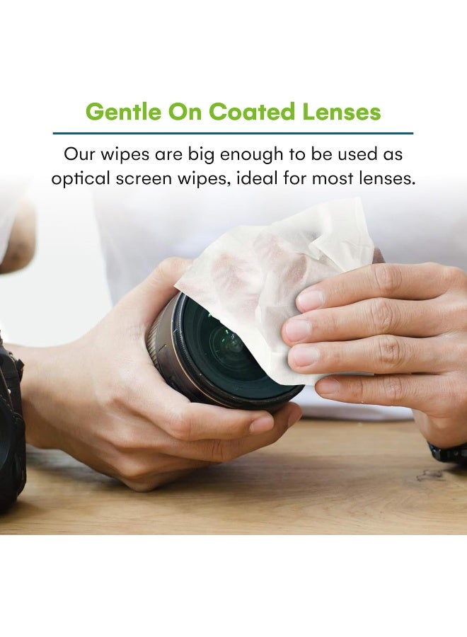 Care Touch Lens Wipes for Eyeglasses - 210 Individually Wrapped Pre-Moistened Wipes - Image 5